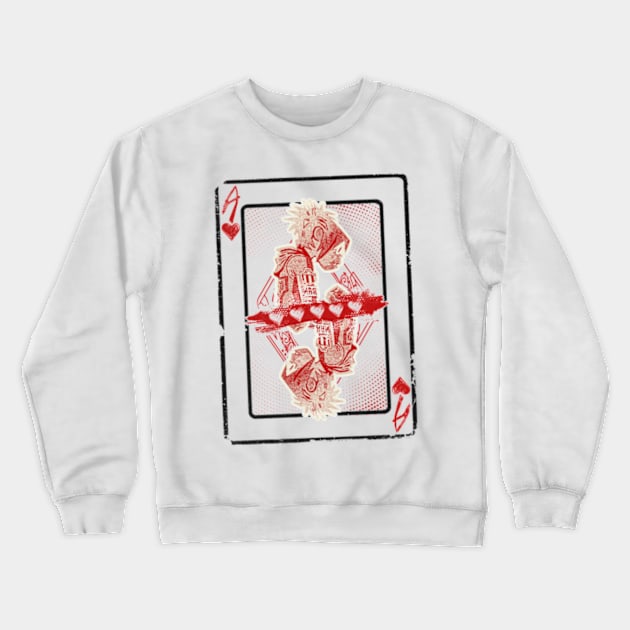 Ace of Heartz Crewneck Sweatshirt by Snomad_Designs